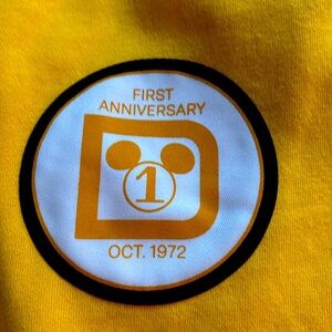 Disney Yellow Sweatpants with First Anniversary Logo Special Edition